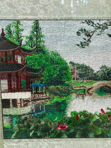 HAND MADE SILK EMBROIDERY 57*47CM