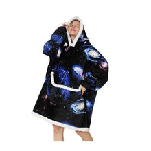 Load image into Gallery viewer, OVERSIZED HOODIE BLANKET GALAXY
