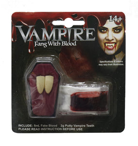 VAMPIRE FANG WITH BLOOD