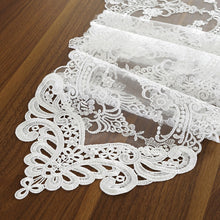 Load image into Gallery viewer, LACE TABLE RUNNER WHITE 26*150CM
