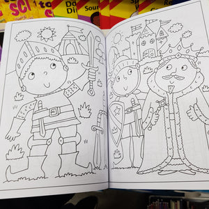 COLOURING BOOK BRAVE KNIGHTS 56PG