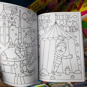 COLOURING BOOK BRAVE KNIGHTS 56PG