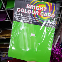 Load image into Gallery viewer, BRIGHT COLOUR CARD PAPER 160G 10SH A4
