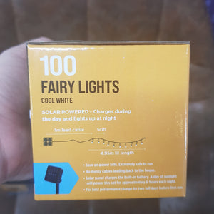 SOLAR LED FAIRY LIGHTS 100LIGHTS 4.95M