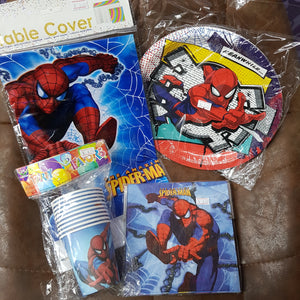 PARTY ITEMS SPIDERMAN