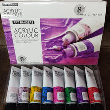 Load image into Gallery viewer, ACRYLIC PAINT SET OF 8*22ML GLITTER
