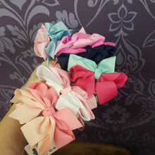 Load image into Gallery viewer, 2 TONE LACE RIBBON BOW HEAD BAND 1PC
