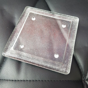 SQUARE CANDLE PLATE 13*13CM