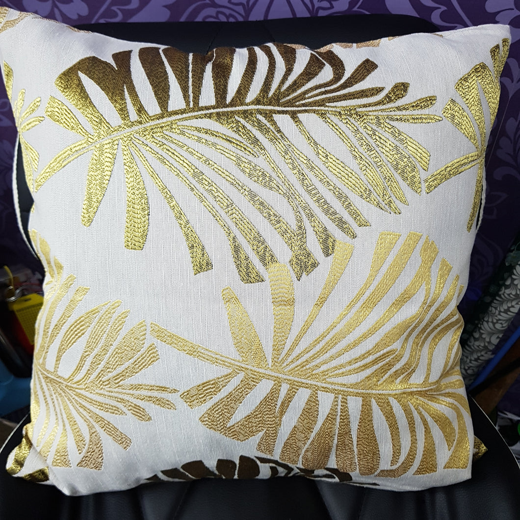 CUSHION COVER PARLOR PALM GOLD