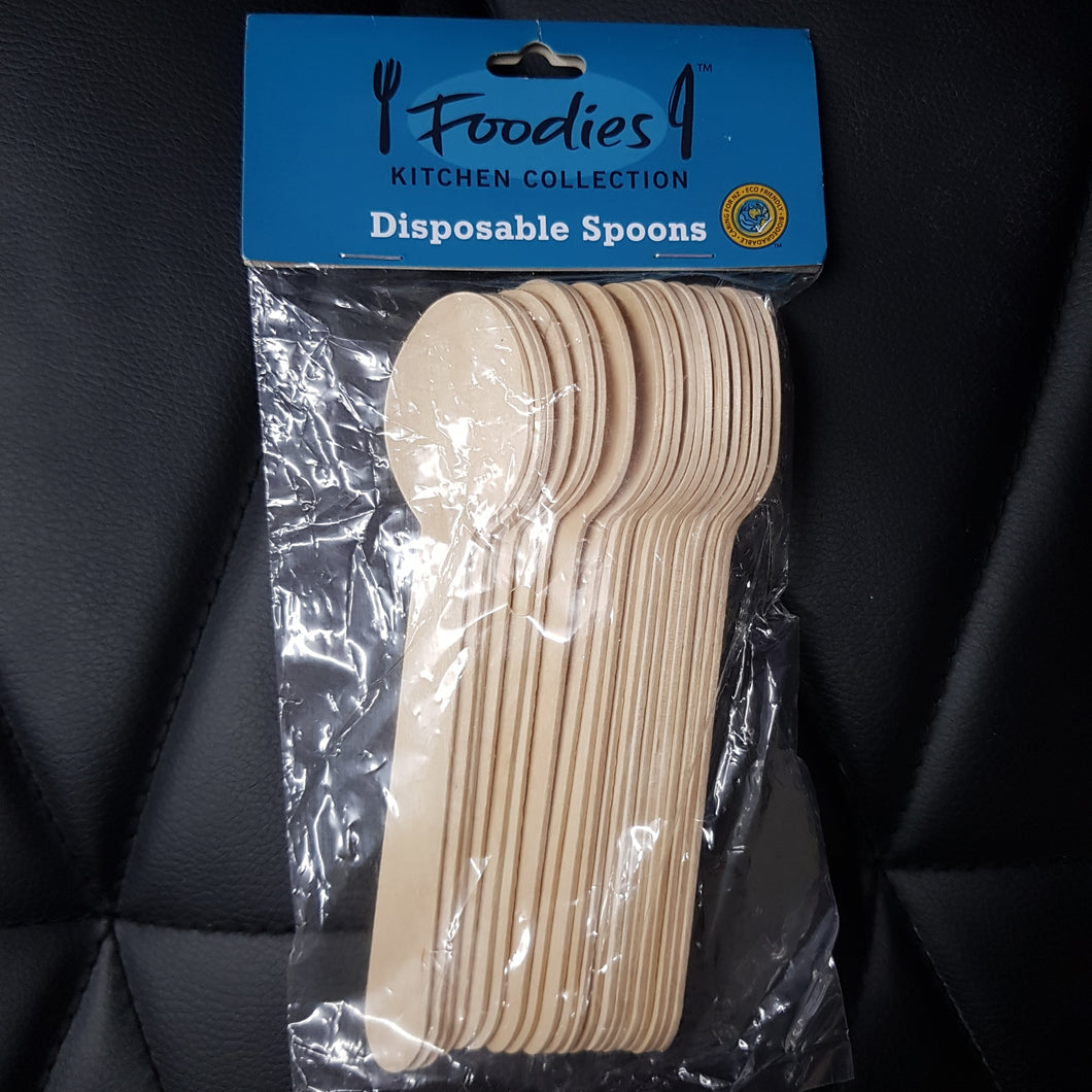 DISPOSABLE CUTLERY SPOON 20PC 16 CM