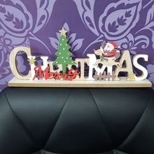 Load image into Gallery viewer, TABLE SIGN SANTA SLEIGH 30-34CM 1PC

