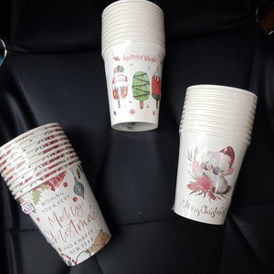 CHRISTMAS PAPER CUPS PK10