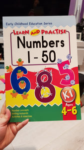 LEARN & PRACTISE NUMBERS 1-50 AGE 4-6