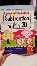 Load image into Gallery viewer, LEARN &amp; PRACTISE SUBTRACTION WITHIN 20 AGE 4-6

