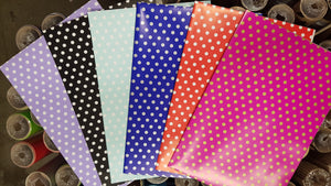 WRAPPING PAPER SHEETS WITH DOTS 70*50CM 1PC