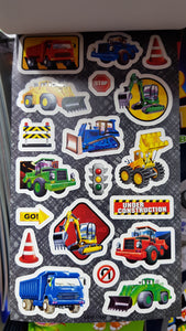 Sticker Pad Vehicles 130pcs