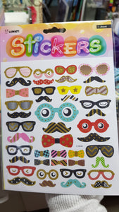 STICKERS GLASSE AND MOUSTACHES