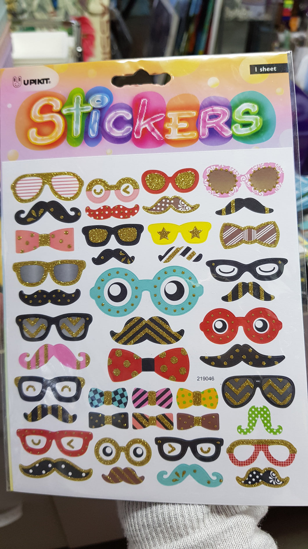 STICKERS GLASSE AND MOUSTACHES