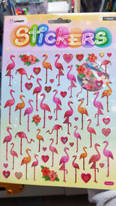 Stickers flamingos