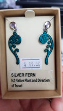Load image into Gallery viewer, SILVER FERN EARRING 2.5*1CM
