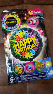ILLOOMS foil balloon happy birthday 56cm