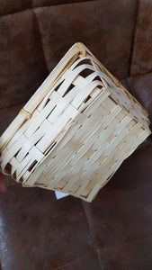 BAMBOO SQUARE BASKET 15*15CM