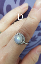 Load image into Gallery viewer, 925 STERLING SILVER RING MOON STONE
