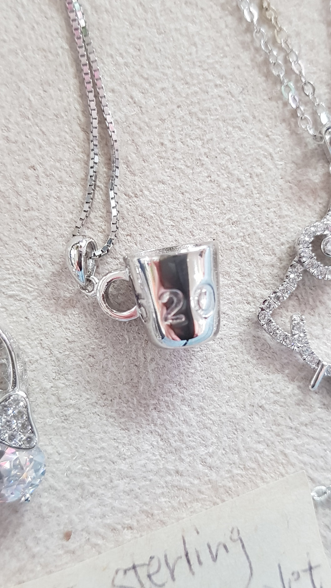 925 STERLING SILVER NECKLACE WITH MUG