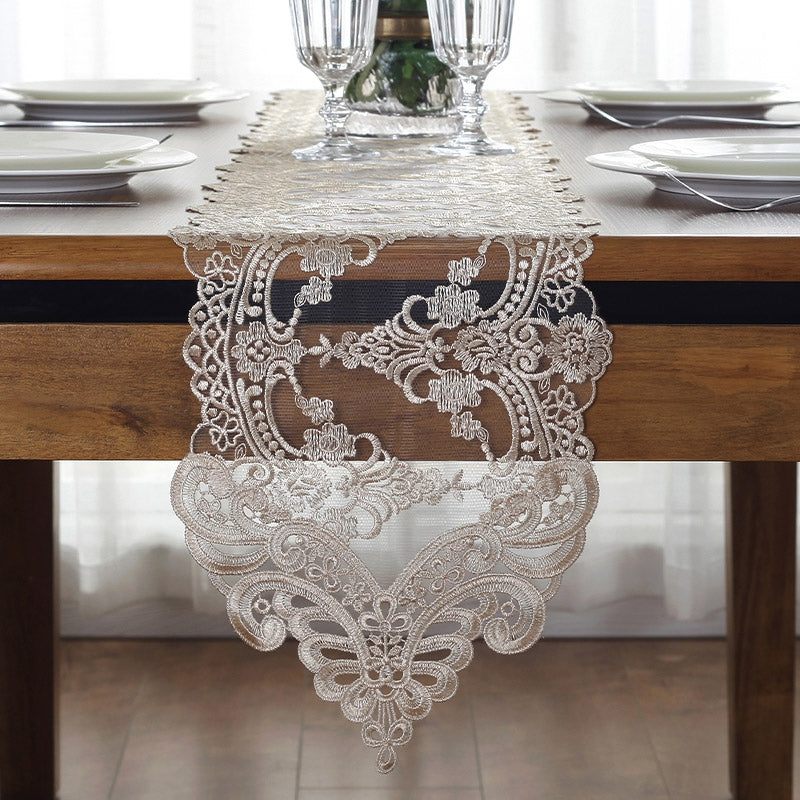 LACE TABLE RUNNER GOLD 30*150CM