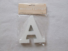 Load image into Gallery viewer, WOODEN LETTER 12CMH  WHITE A - Z 1PC
