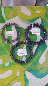 AMETHYST BRACELET 19-22CM 1PC