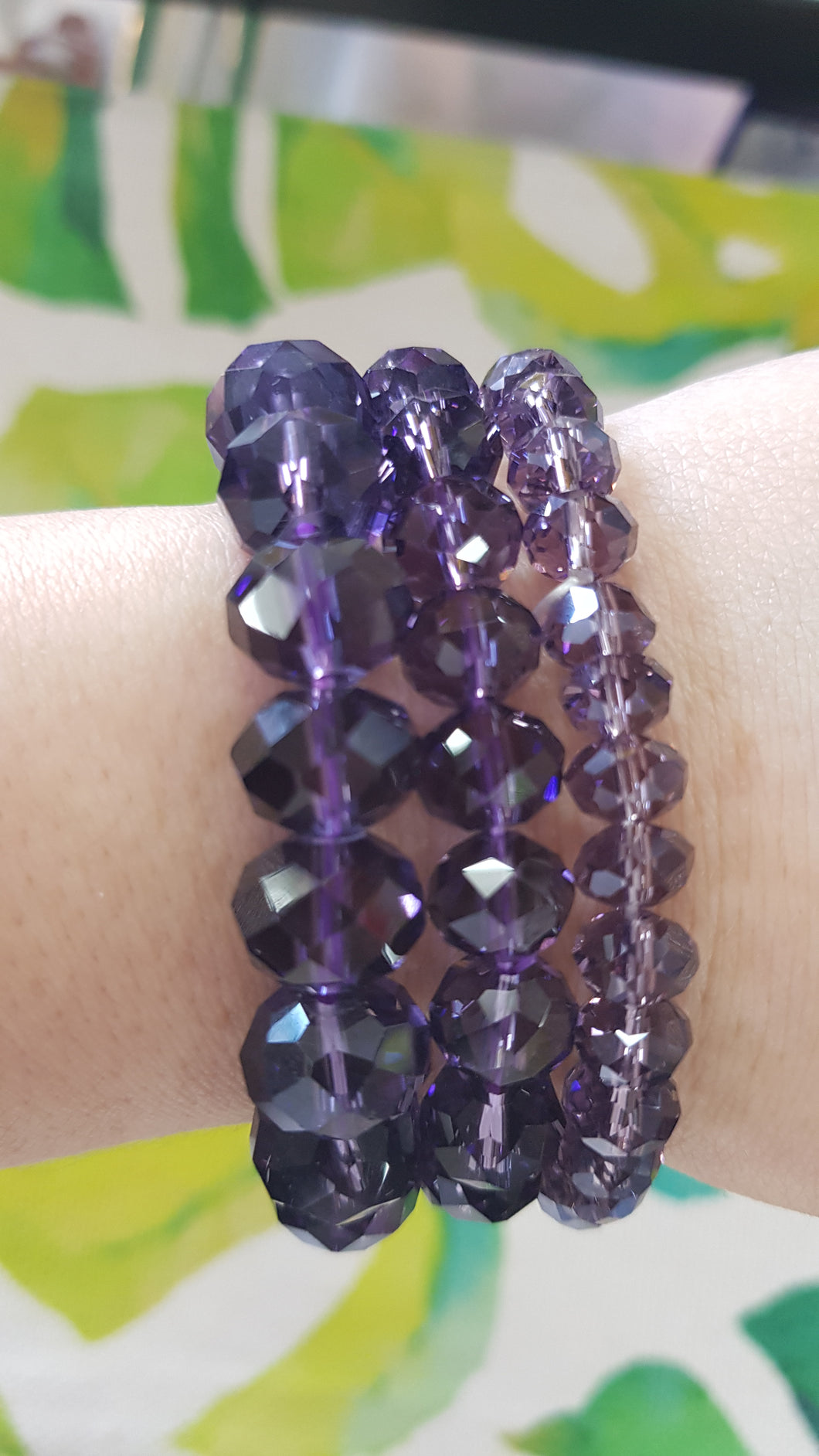 AMETHYST BRACELET 19-22CM 1PC