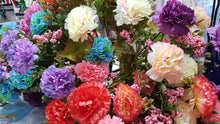 Load image into Gallery viewer, Artificial Flower 6 heads/punch double colour
