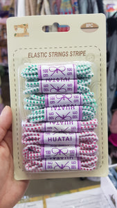 Elastic strings stripe 100cm/each bundle 8pc