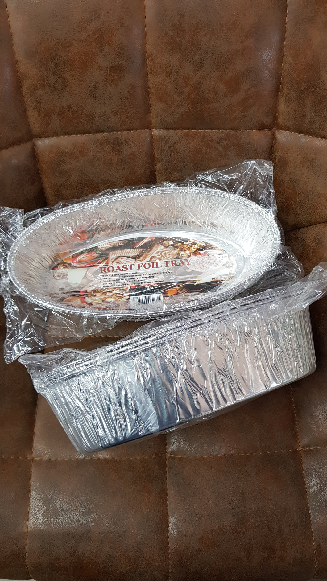 Aluminium rost foil tray 260*130*70mm 3pcs