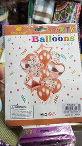 PARTY BALLOONS 14PCS