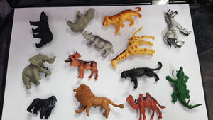 ZOO ANIMAL FIGURS 3.5-6CM 1PC