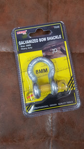 Gvanized bow shackle 8mm