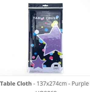 PLASTIC PARTY TABLE CLOTH 137*274CM
