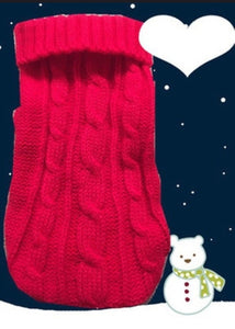 Pet dog cat knitted jumper winter warm sweater