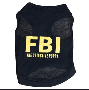 Maikun stylish FBI print dog pets vests