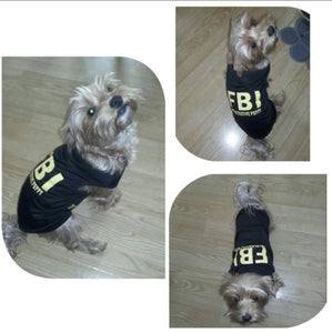 Maikun stylish FBI print dog pets vests