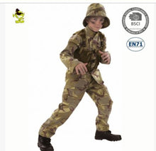 Load image into Gallery viewer, ARMY COSTUME FOR AGE 3-5YR
