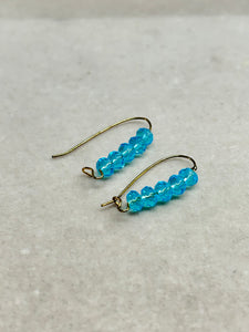 CRYSTAL BLUE  EARRINGS