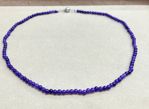 AMETHYST NECKLACE 54CM