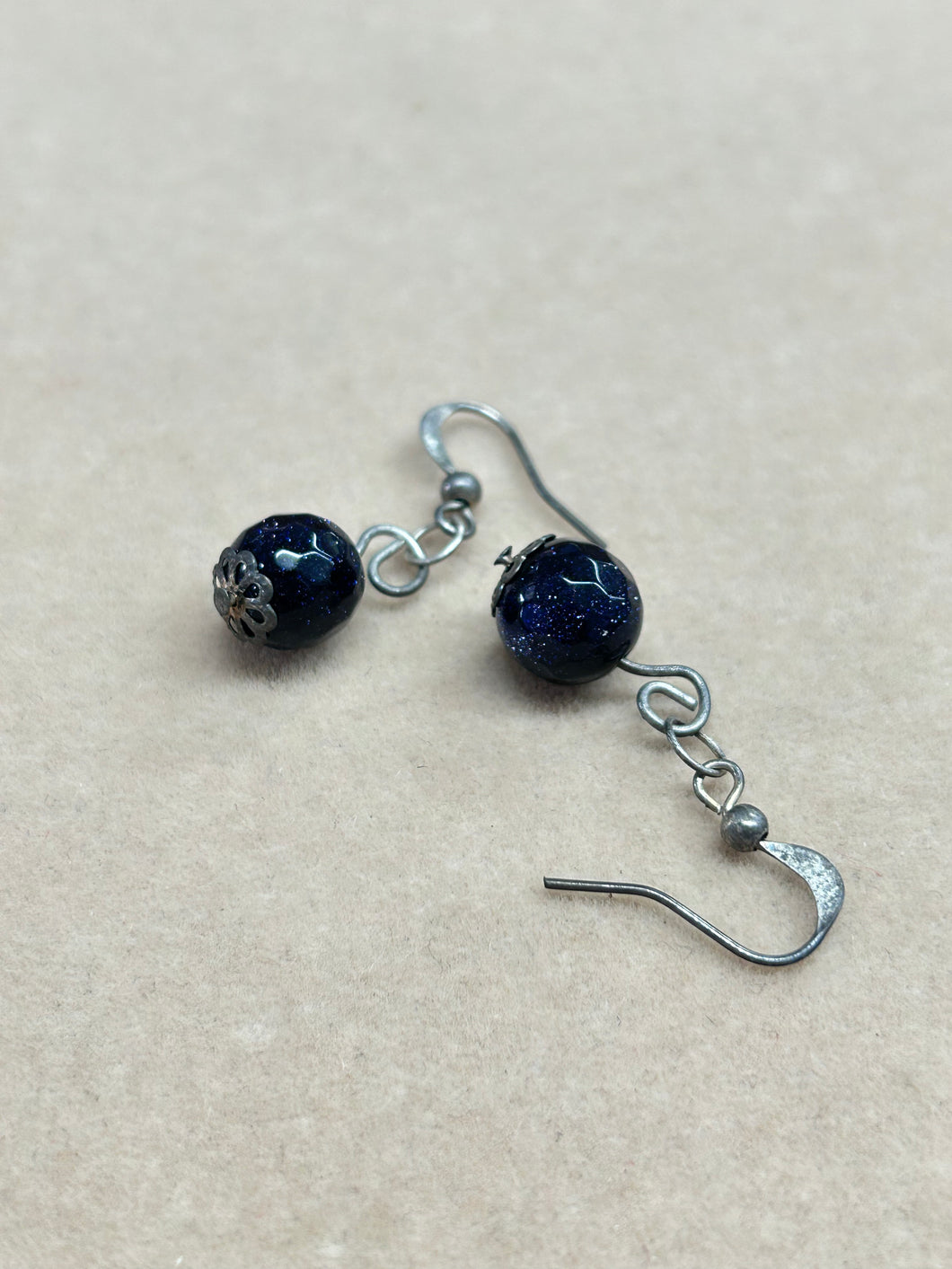 BLUE SAND STONE EARRINGS