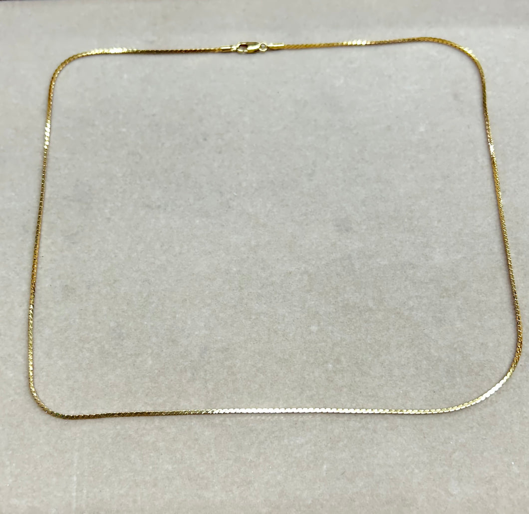 24K GOLD PLATED NECKLACE 60CM