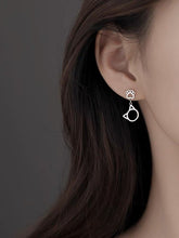 Load image into Gallery viewer, 925 STERLING SILVER EARRINGS CAT
