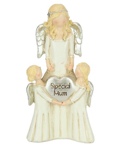 ANGEL WITH CHILDREN & MUM WORD 14CM