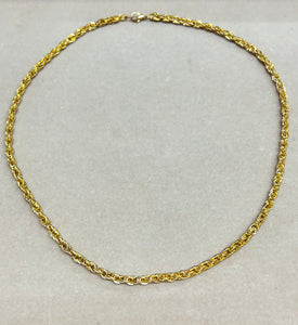 24K GOLD PLATED NECKLACE 55CM